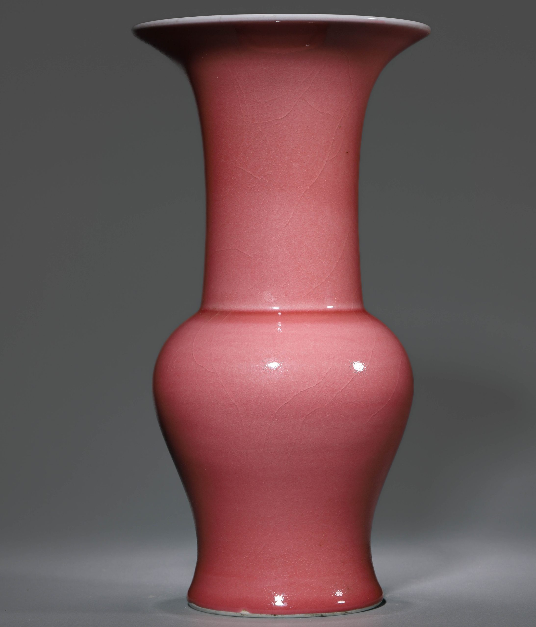 3023:A Group of Rose-Pink Enamel Phoenix Tail Vase and Famille Rose Figures Jar, Qianlong Period