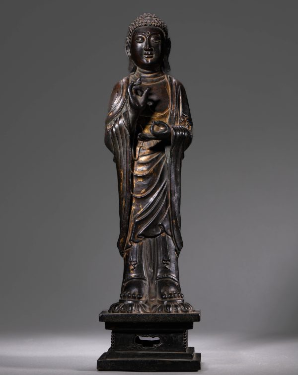 3318：A Liao Dynasty Gilt-Bronze Shakyamuni Buddha Figure