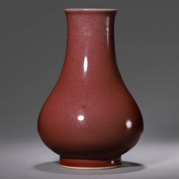 3338：A Sacrificial Red-Glazed Vase, Qianlong Period