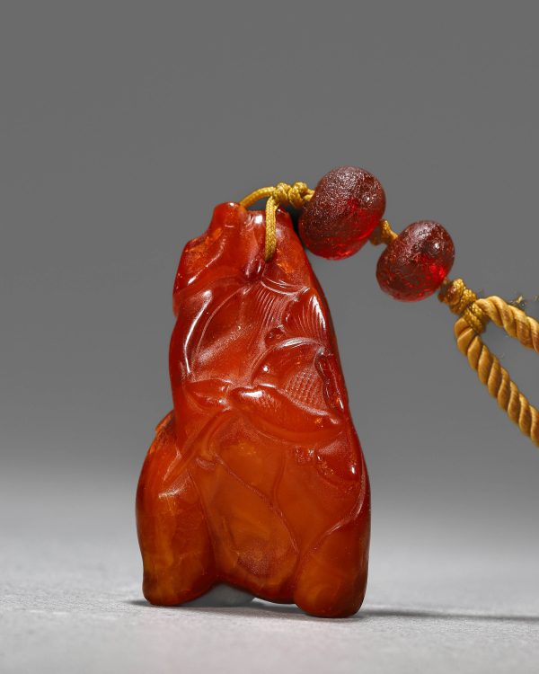 4062:A Chinese beeswax pendant.
