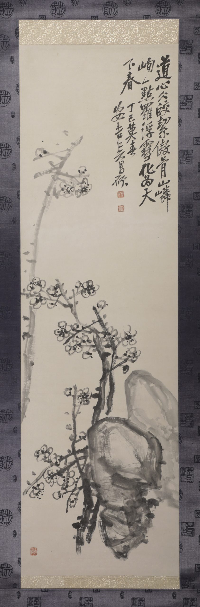 WU CHANGSHUO (1844–1927) MARK, FLOWER PAINTING, INK ON PAPER, POSSIBLY 20TH CENTURY.