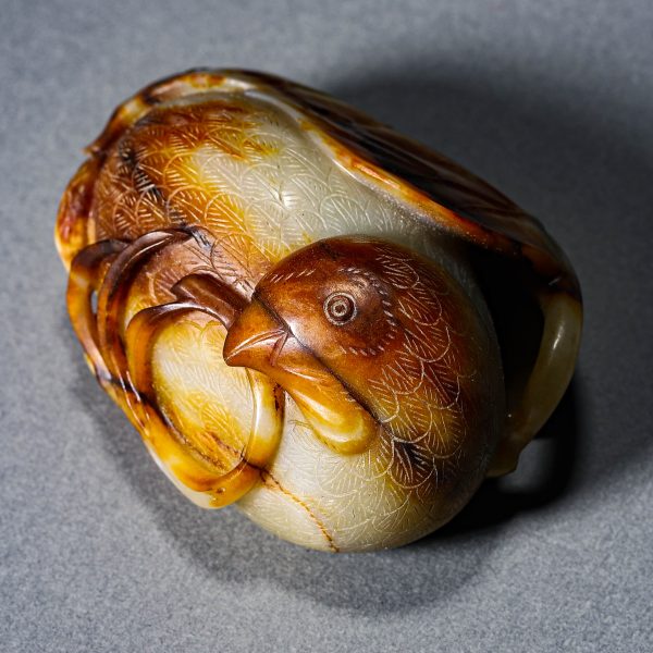 A CHINESE HETIAN JADE PAIR OF MANDARIN DUCKS